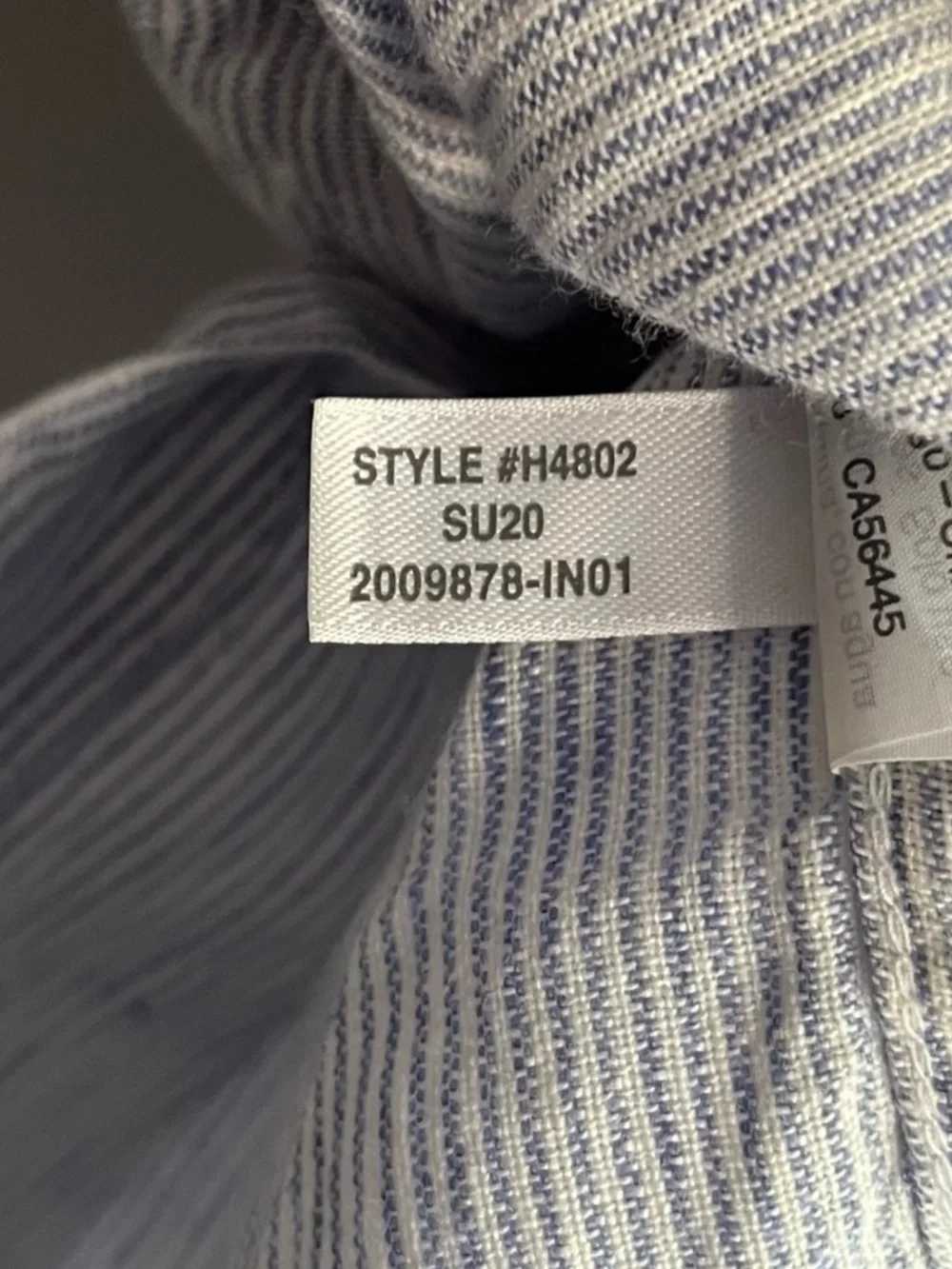 J Crew Casual Short Sleeve Linen Button Up Blue